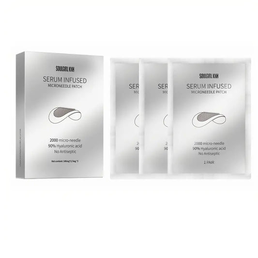 A Pair of DermalidCare Silicone Microneedle patches